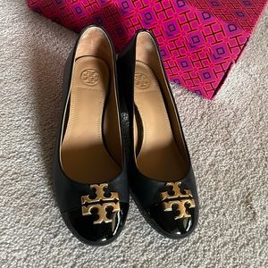 Tory Burch Leather Block Heel Pumps